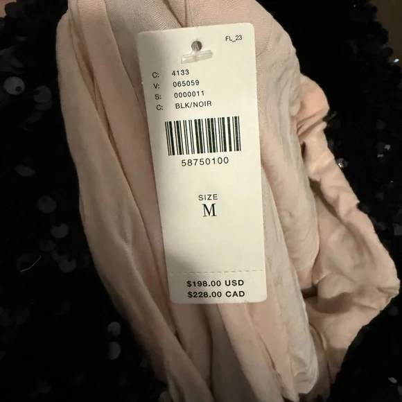 Maeve Chic Black Sequin jacket